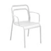Fauteuil De Jardin PROLOISIRS Eos - Blanc -Jardin Meubles Soldes Boutique fauteuil eos blanc proloisirs empilable studio 1 1