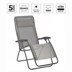 Fauteuil Relax Pliant LAFUMA RSXA Clip - Terre