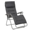 Fauteuil Relax Pliant LAFUMA Futura BeComfort - Gris Foncé -Jardin Meubles Soldes Boutique futura dark grey 2020 reduit min 1