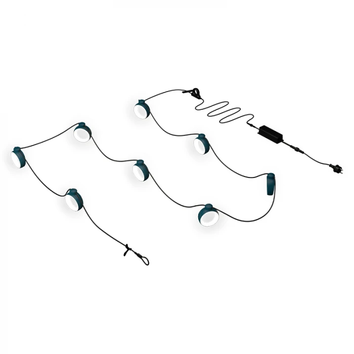 Guirlande Lumineuse FERMOB Hoop - Bleu Acapulco 3 Guirlande Lumineuse FERMOB Hoop - Bleu Acapulco