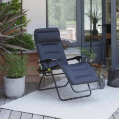 Fauteuil Relax Pliant LAFUMA RSX Clip AirComfort - Acier -Jardin Meubles Soldes Boutique lfm2038.6135 fauteuil relax pliant lafuma rsx clip aircomfort acier plie ambiance