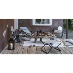 Repose-pieds LAFUMA Next Batyline Iso - Terre -Jardin Meubles Soldes Boutique lfm2718 repose pieds lafuma next batyline iso ambiance
