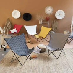Fauteuil Pliant LAFUMA Pop Up XL Airlon - Rouge 9 Fauteuil Pliant LAFUMA Pop Up XL Airlon - Rouge -Jardin Meubles Soldes Boutique lfm2777.6534 fauteuil relax pliant lafuma pop up xl rouge ambiance 2