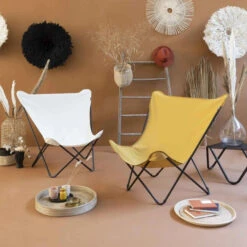 Fauteuil Pliant LAFUMA Pop Up XL Airlon - Curry -Jardin Meubles Soldes Boutique lfm2777.7234 fauteuil relax pliant lafuma pop up xl curry ambiance interieur