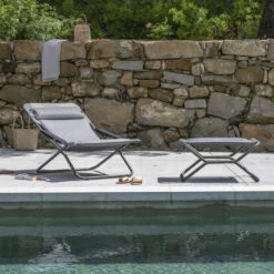 Bain De Soleil LAFUMA Transabed BeComfort - Argent -Jardin Meubles Soldes Boutique lfm2829.8901 bain soleil lafuma transabed becomfort argent ambiance 2
