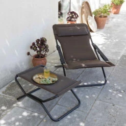 Repose-pieds LAFUMA Next AirComfort - Acier -Jardin Meubles Soldes Boutique lfm2850.6135 repose pieds lafuma next aircomfort acier ambiance 2