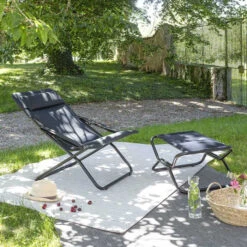 Bain De Soleil LAFUMA Transabed AirComfort - Acier 7 Bain De Soleil LAFUMA Transabed AirComfort - Acier -Jardin Meubles Soldes Boutique lfm2853.6135 bain soleil lafuma transabed aircomfort acier ambiance
