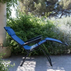 Fauteuil Relax Pliant LAFUMA Futura Batyline Duo XL - Outremer -Jardin Meubles Soldes Boutique lfm3116.8225 fauteuil relax pliant lafuma futura batyline duo xl outremer ambiance