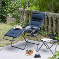 Meilleures ventes -Jardin Meubles Soldes Boutique lfm3131.8900 fauteuil relax pliant lafuma futura becomfort xl bleu encre ambiance
