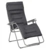 Fauteuil Relax Pliant LAFUMA Futura BeComfort XL - Gris Foncé 2 Fauteuil Relax Pliant LAFUMA Futura BeComfort XL - Gris Foncé -Jardin Meubles Soldes Boutique lfm3131.8902 fauteuil relax pliant lafuma futura becomfort xl gris fonce