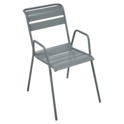 Fauteuil De Jardin Empilable FERMOB Monceau - Gris Orage