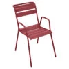 Fauteuil De Jardin Empilable FERMOB Monceau - Piment -Jardin Meubles Soldes Boutique monceau piment 1