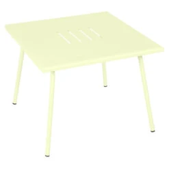 Table Basse De Jardin FERMOB Monceau 57 X 57 Cm - Citron Givré