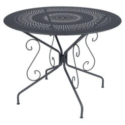 Table De Jardin 4 Personnes FERMOB Montmartre Ø 96 Cm - Carbone
