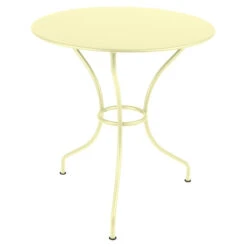 Table De Jardin 2 Personnes FERMOB Opéra + Ø 67 Cm - Citron Givré