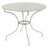 Table De Jardin 5 Personnes FERMOB Opéra + Ø 96 Cm - Gris Argile -Jardin Meubles Soldes Boutique opera table d96 gris argile 1