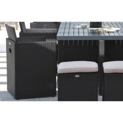 Salon De Jardin DCB Encastrable - Plateau En Aluminium, 10 Personnes -Jardin Meubles Soldes Boutique pvc 10 alu n 04 min