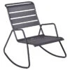 Rocking Chair FERMOB Monceau - Carbone -Jardin Meubles Soldes Boutique rocking chair monceau fermob carbone 1