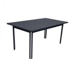 Table De Jardin 6 Personnes FERMOB Costa 160 X 80 Cm - Carbone
