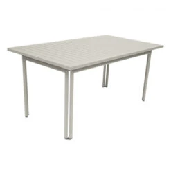 Table De Jardin 6 Personnes FERMOB Costa 160 X 80 Cm - Gris Argile