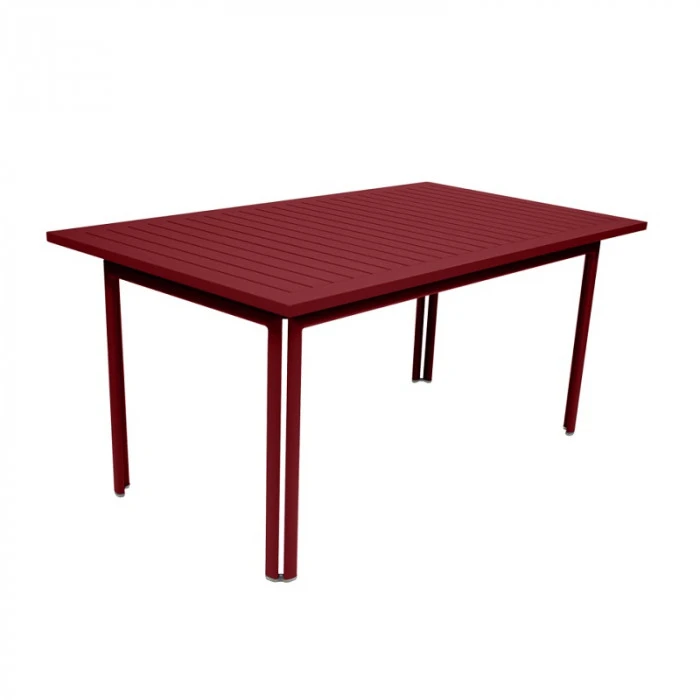Table De Jardin 6 Personnes FERMOB Costa 160 X 80 Cm - Piment 3 Table De Jardin 6 Personnes FERMOB Costa 160 X 80 Cm - Piment