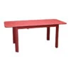 Table De Jardin Avec Rallonge PROLOISIRS EOS 130/180 Cm - Rouge -Jardin Meubles Soldes Boutique table eos proloisirs 130 180 rouge studio 1 1