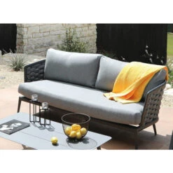 Salon De Jardin Bas Proloisirs Tim - 1 Canapé / 2 Fauteuils / 1 Table Basse -Jardin Meubles Soldes Boutique tp143 salon jardin bas proloisirs tim canape